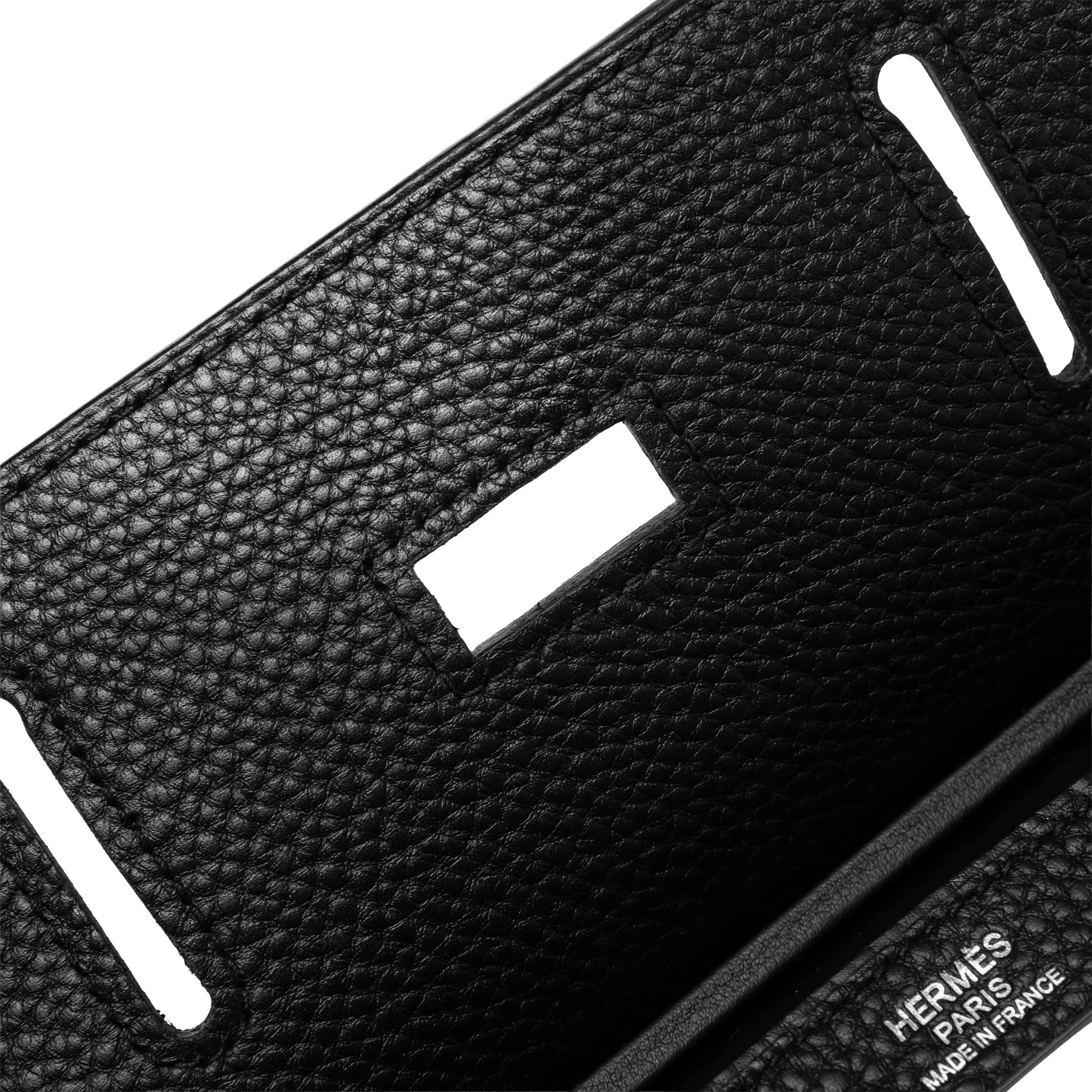 Detailed View of Hermes Hac a Dos PM Togo Calfskin Black Palladium Hardware Backpack